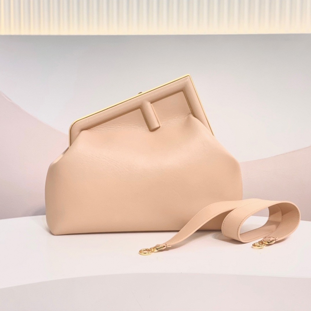 Top Quality Fake F**di First Small Bag In Pale Pink