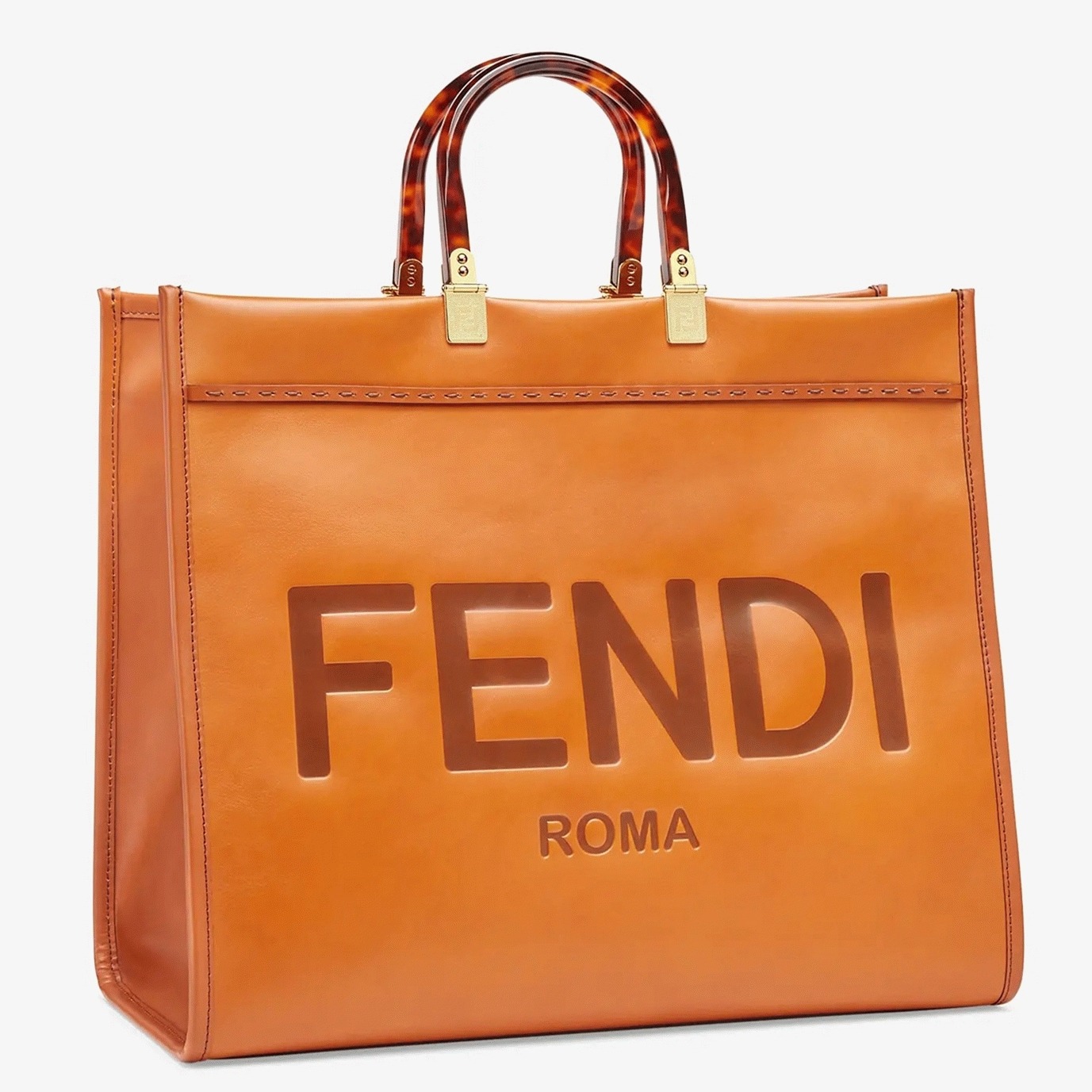 Top Quality Replica F**di Sunshine Large Tote Bag In Brown Calfskin