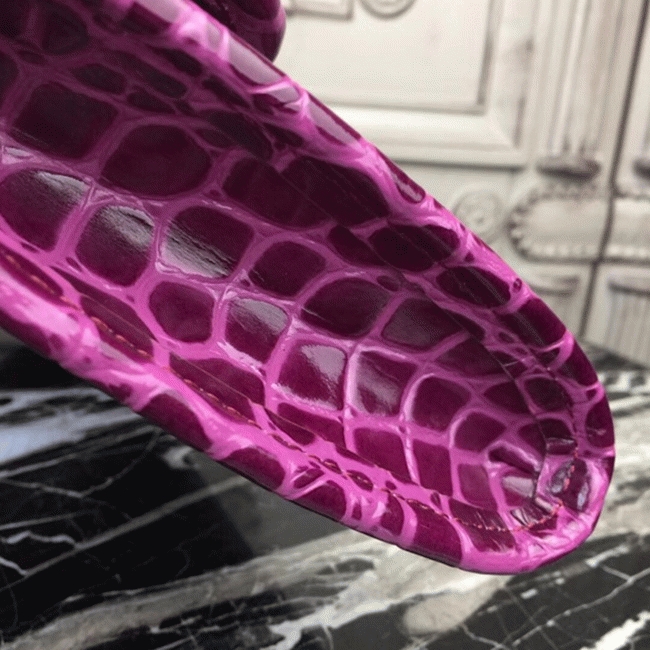 Fuchsia Crocodile Leather Knockoff H**me5 Jige Elan 29 Bold Clutch