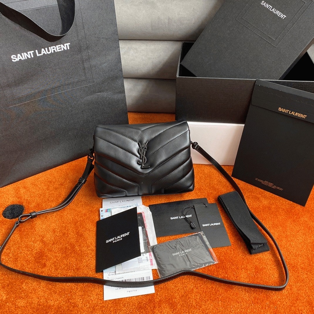 Replica Sa1nt Lau*nt LouLou Toy Strap Bag All Black