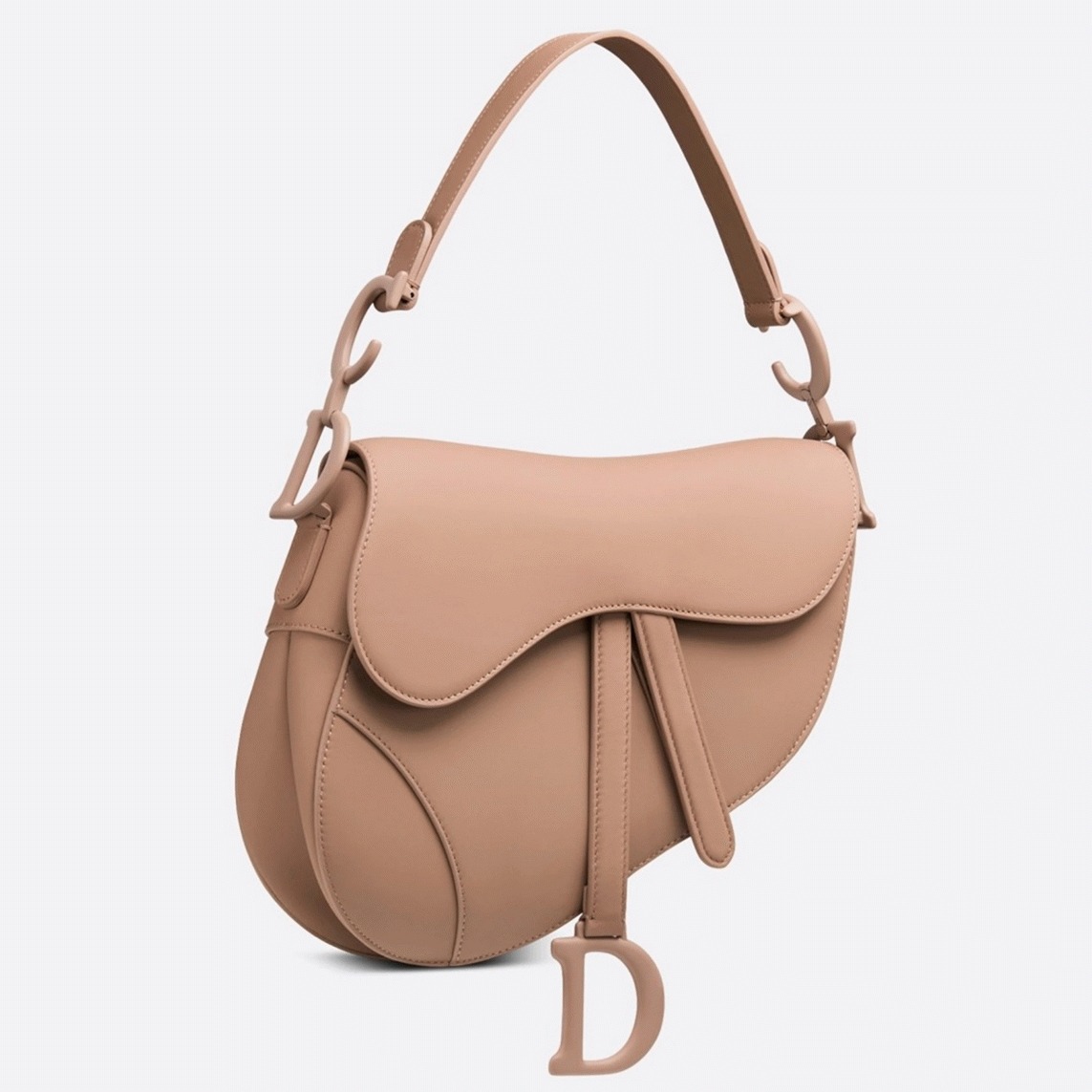 D10r Saddle Bag Replica in Blush Ultramatte Calfskin