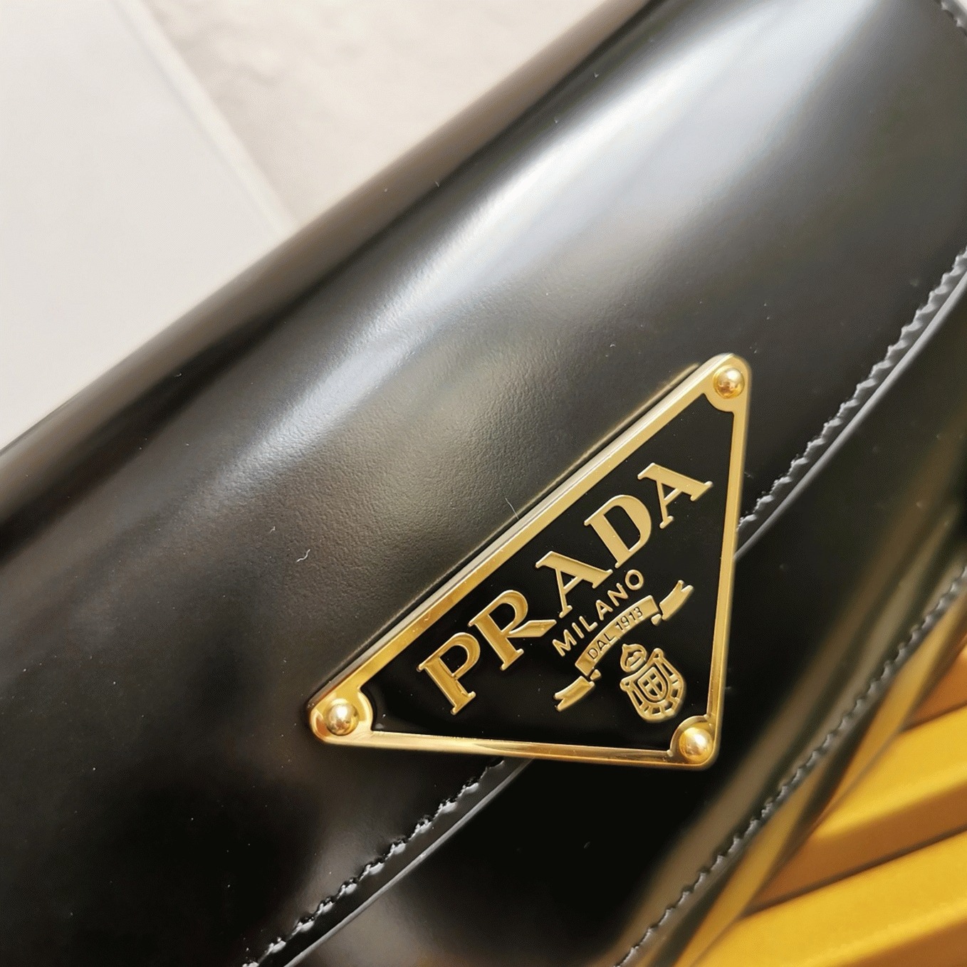 Pra*a Shoulder Bag Fake in Black