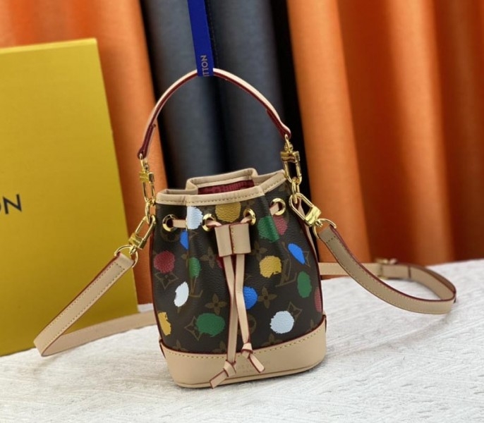 L0vis Vvtt0n X YK Monogram Canvas Nano Noe Bag