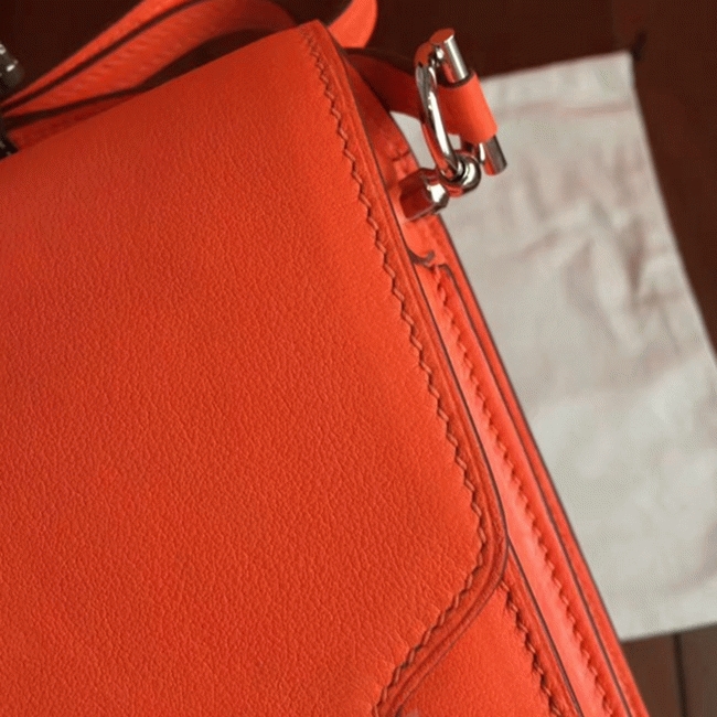 Fake H**me5 Mini Sac Roulis Handbag Orange