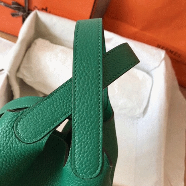 Vert vertigo designer replica H**me5 Picotin Lock 22cm handbag