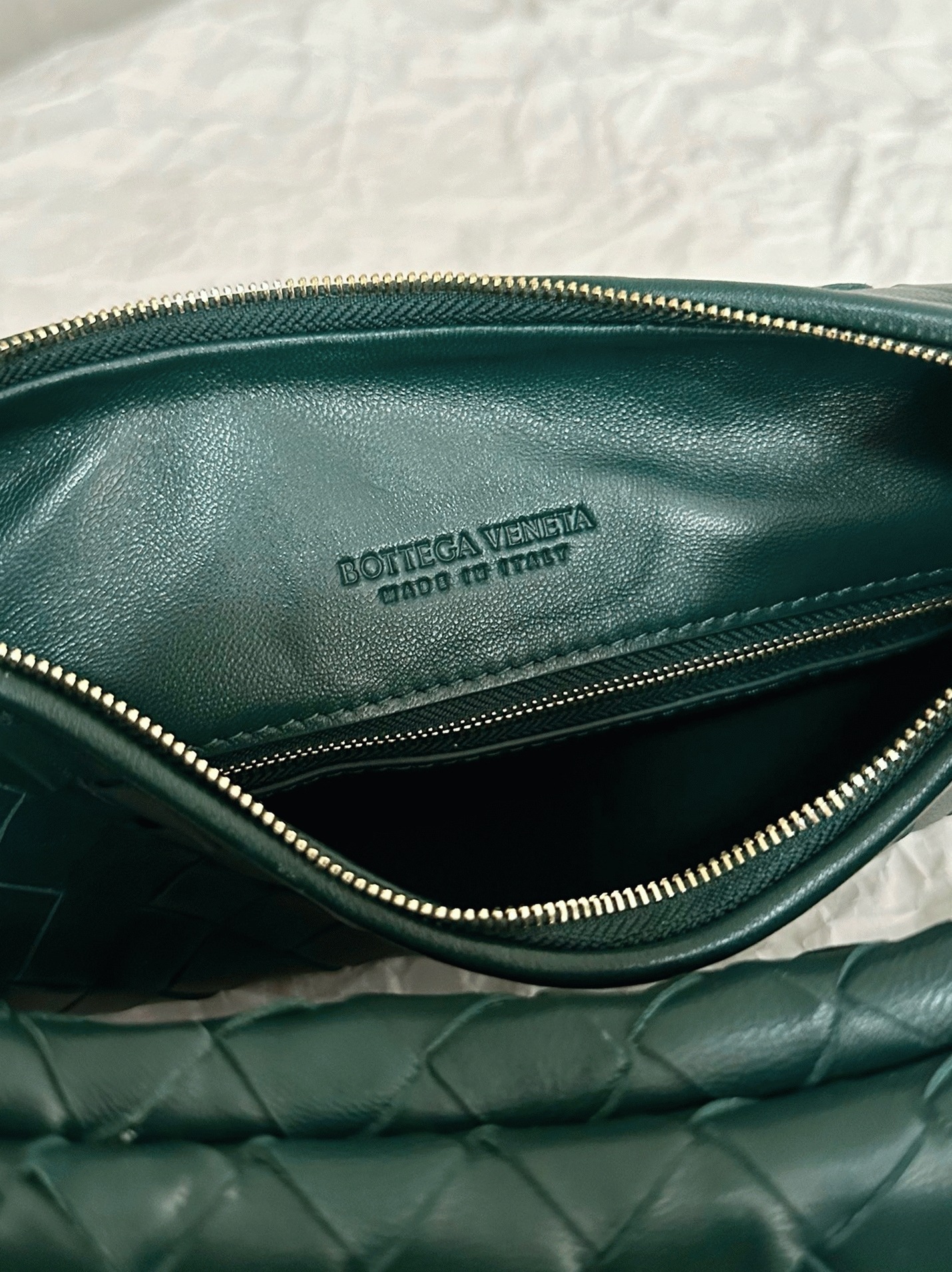 Fake B0tt*ga Ven*ta Gemelli Medium Bag Emerald Green