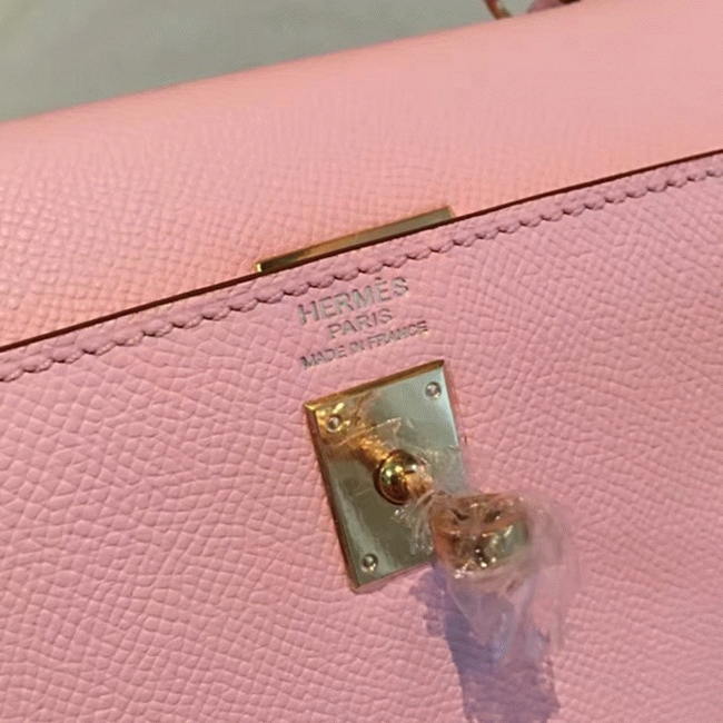 Pink Epsom Replica H**me5 Kelly 25cm Feminine Handbag