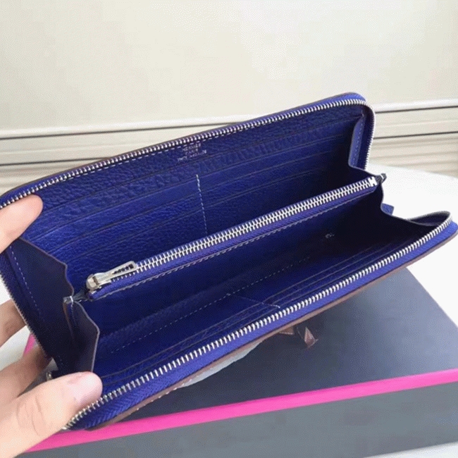 Blue Electric Top Replica H**me5 Wallet Azap Zipped