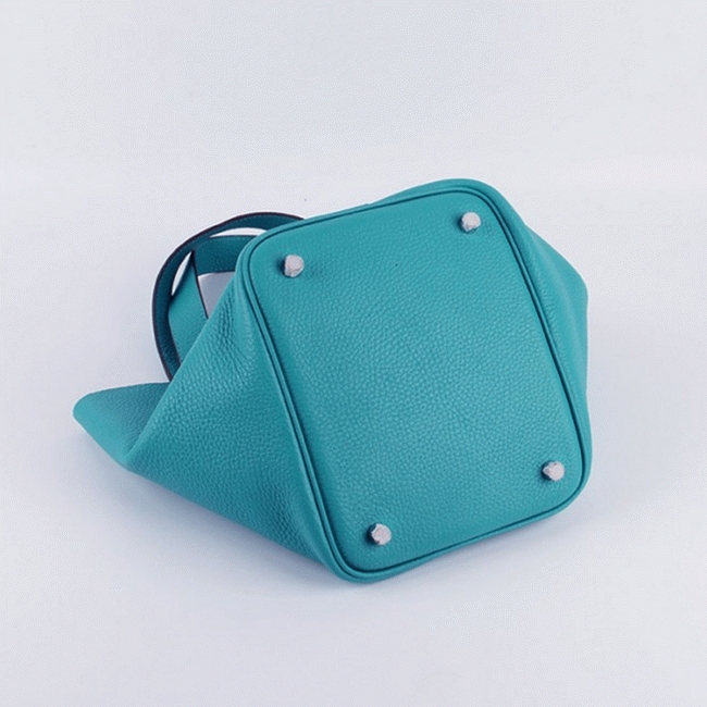 Turquoise replica H**me5 Picotin Lock handbag