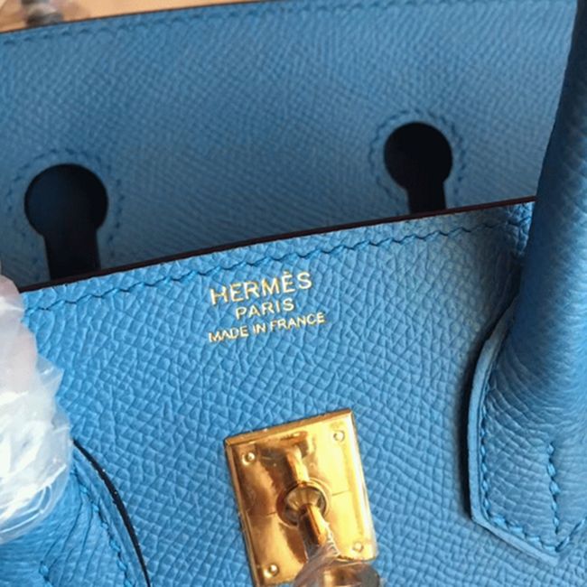 High-End Faux Blue Paradiso H**me5 Birkin 25cm Purse
