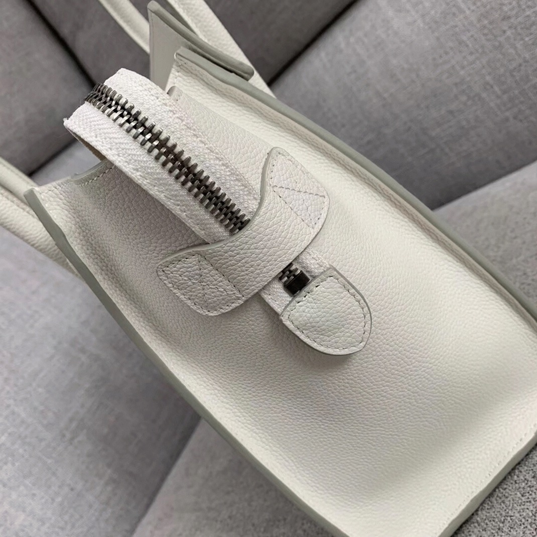 ce1i*e micro lU*gage tote bag fake in white
