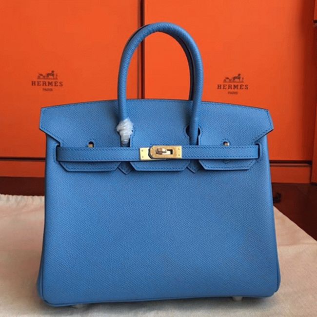 High-End Faux Blue Paradiso H**me5 Birkin 25cm Purse