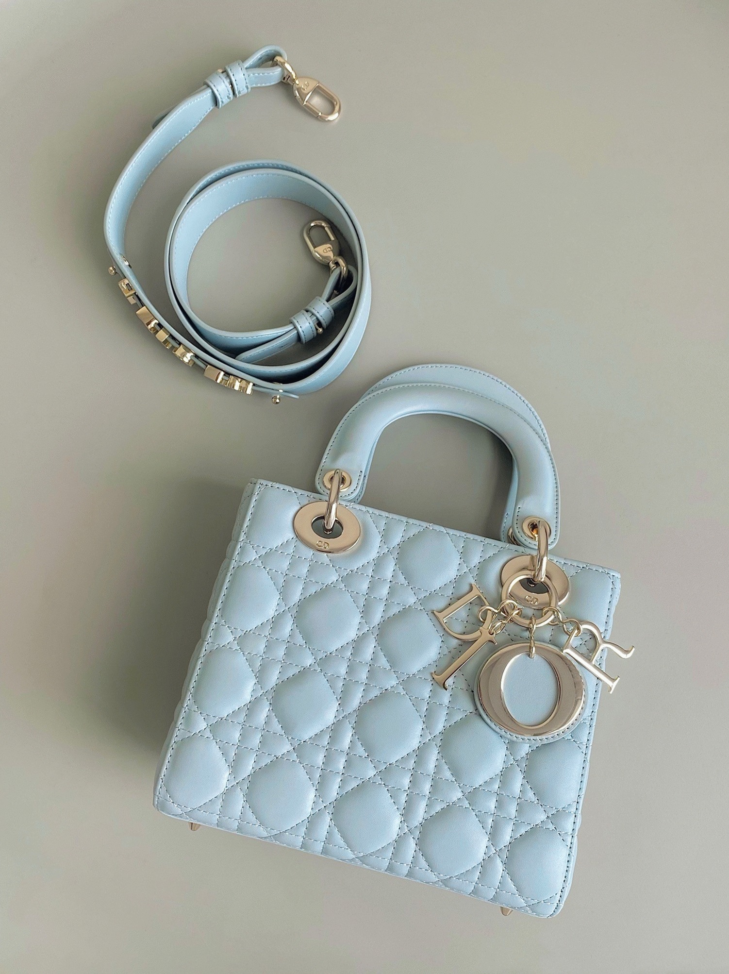 D10r Small Lady D10r My ABCD10r Bag Replica in Placid Blue