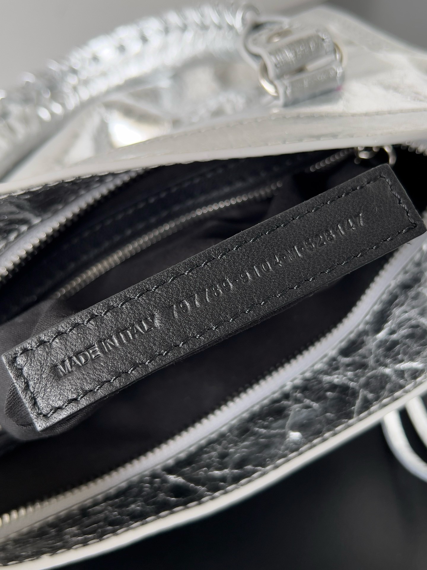 Knockoff Ba1en*iaga Le City Small Bag Silver Metallic Lambskin