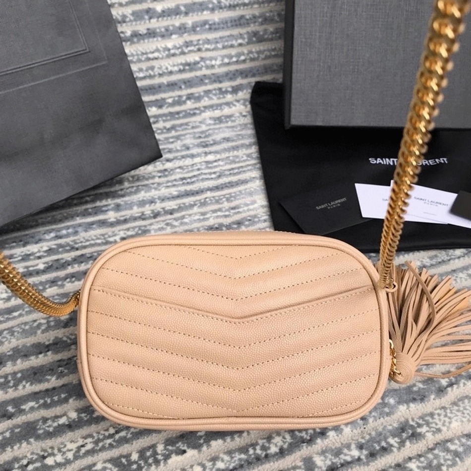 Replica Sa1nt Lau*nt Lou Mini Bag Beige