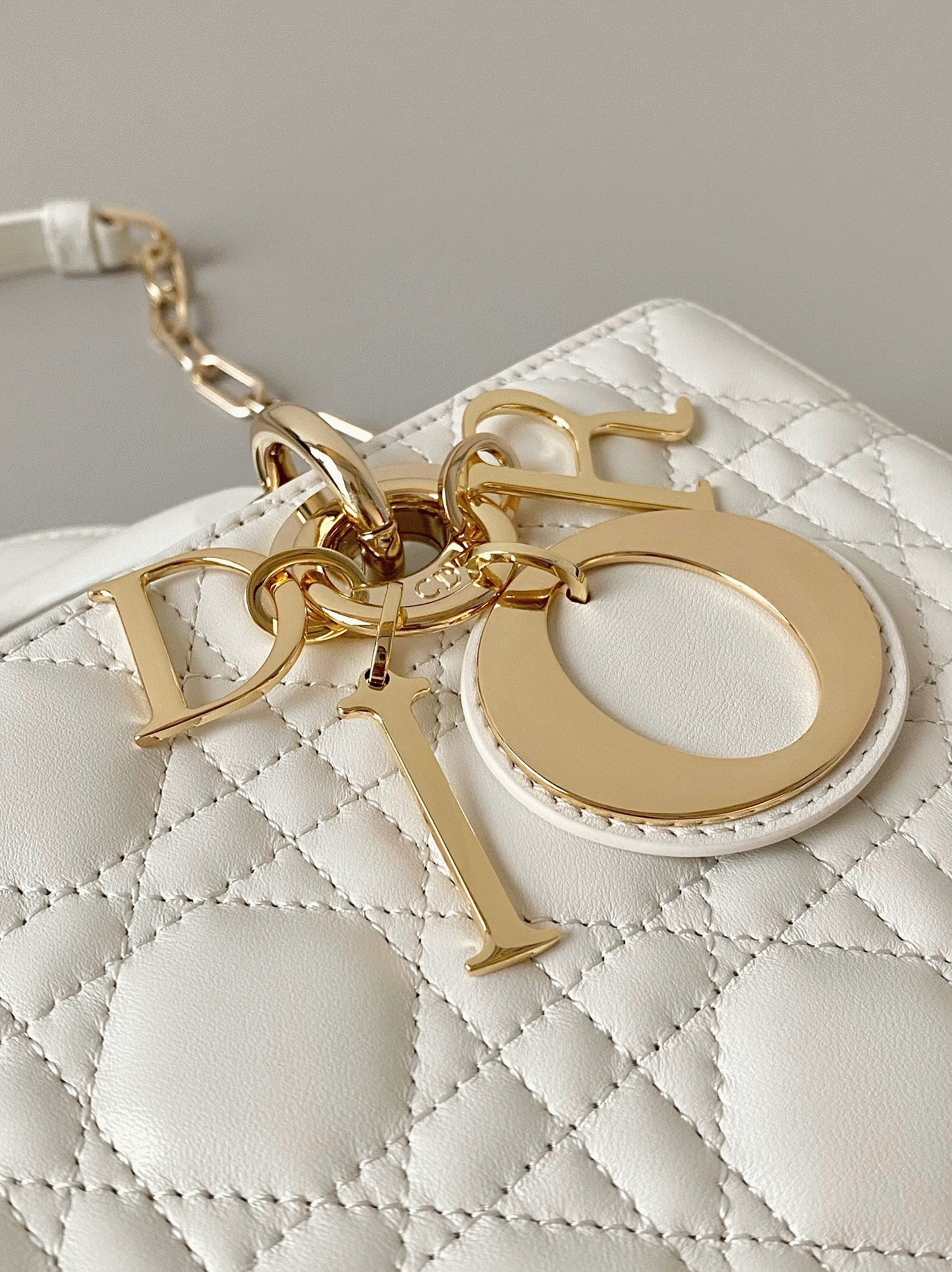 D10r Lady D-Joy Small Bag Knockoff in White