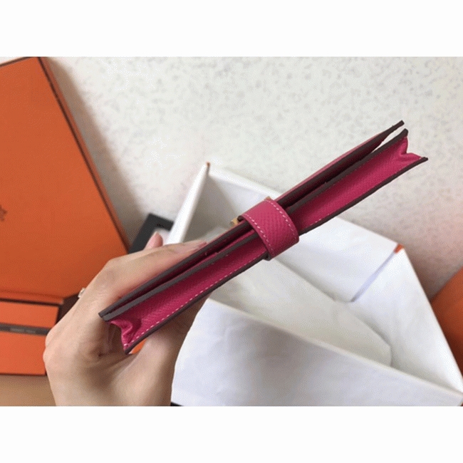 Peach Epsom Copy Luxury H**me5 Bearn Wallet