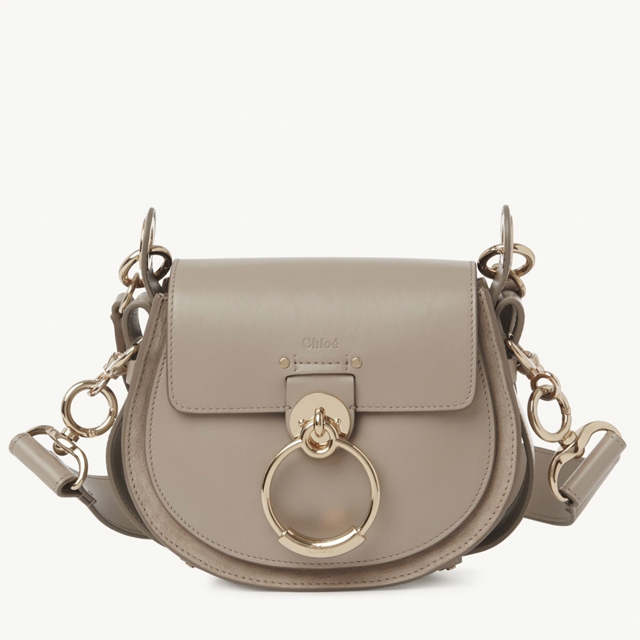 top quality replica Ch10e small tess shoulder bag in grey calfskin