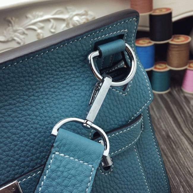 Blue jean knockoff H**me5 Jypsiere 31cm handbag