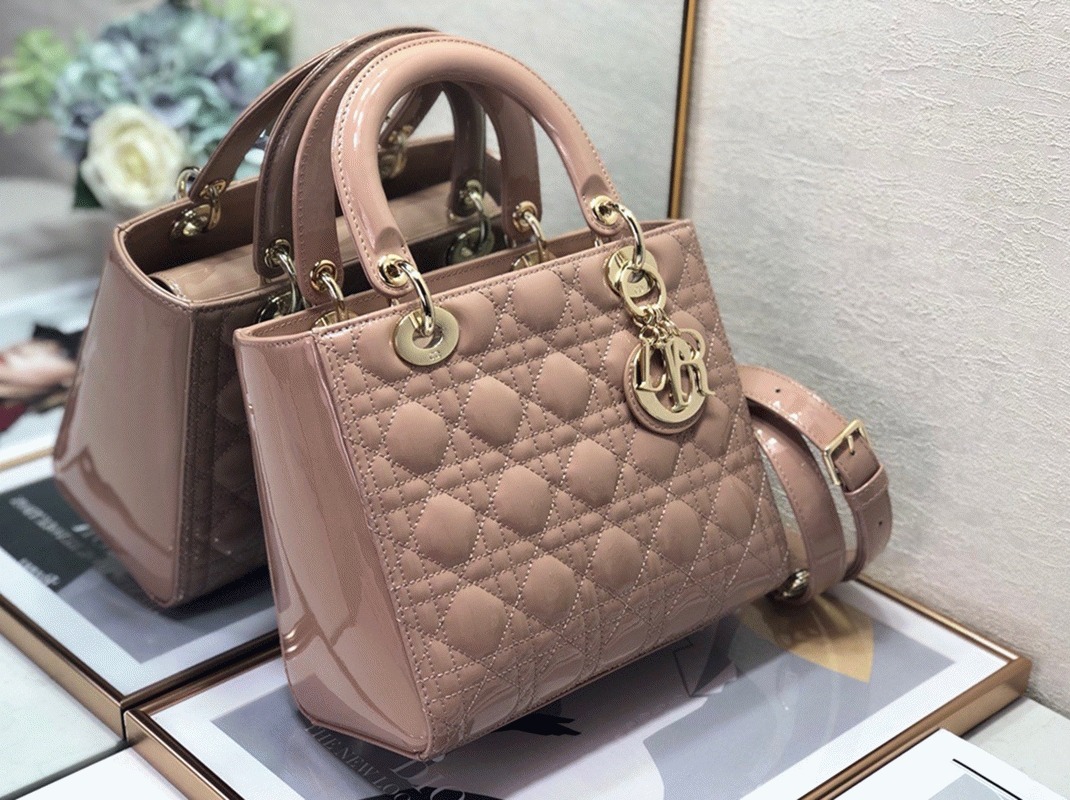 D10r Lady D10r Medium Bag Replica in Blush