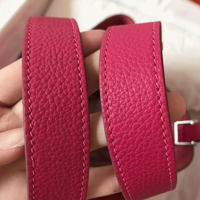Peach knockoff H**me5 Picotin Lock 18cm handbag