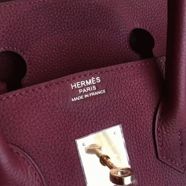 Bordeaux Color Top Designer-Inspired H**me5 Birkin 35CM Fake