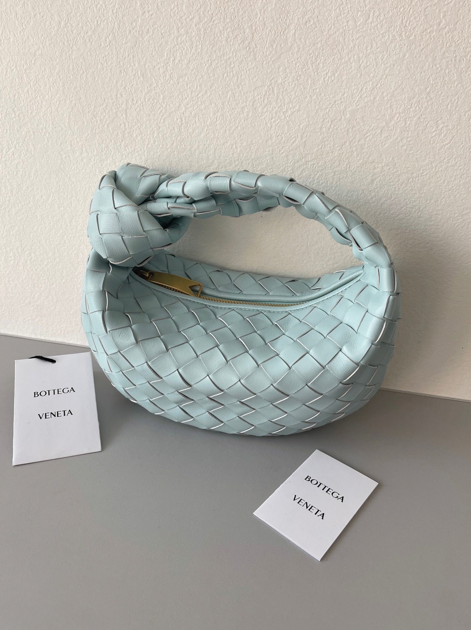 Fake B0tt*ga Ven*ta BV Jodie Mini Bag Teal Washed