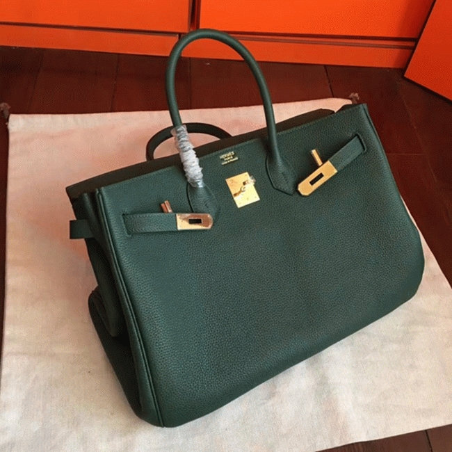 Vert Shade Replica Designer H**me5 Birkin 35cm Tote