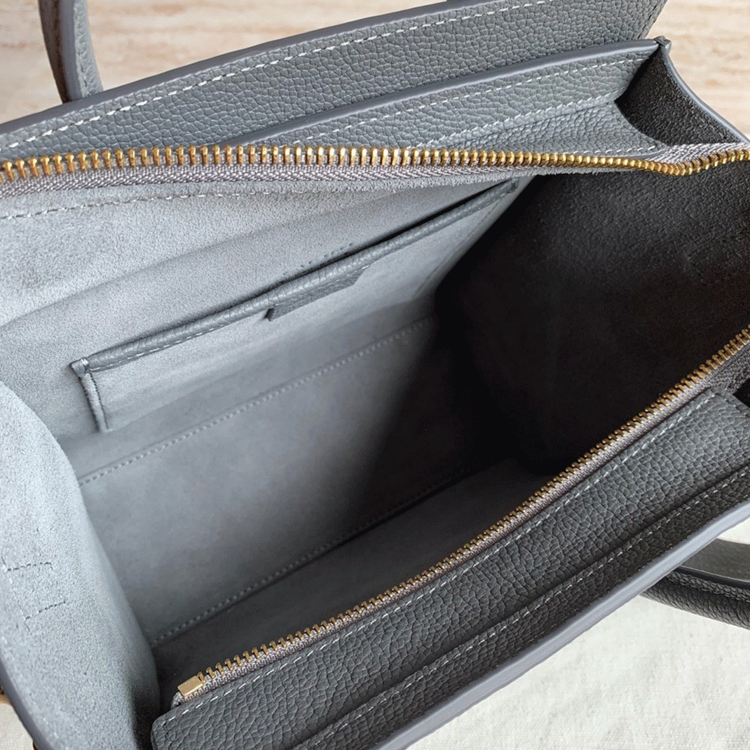 ce1i*e nano lU*gage tote bag faux in kohl