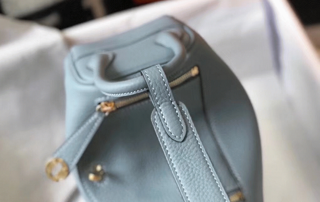 Replica H**me5 Lindy Mini handbag in blue lin color