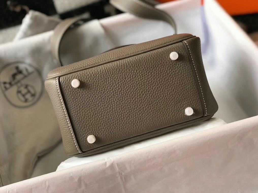 Replica H**me5 Lindy Mini handbag in taupe color