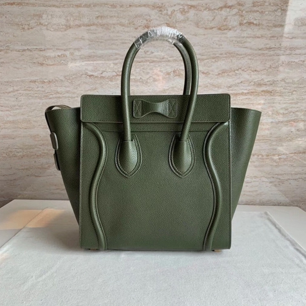 ce1i*e micro lU*gage tote bag knockoff in khaki green