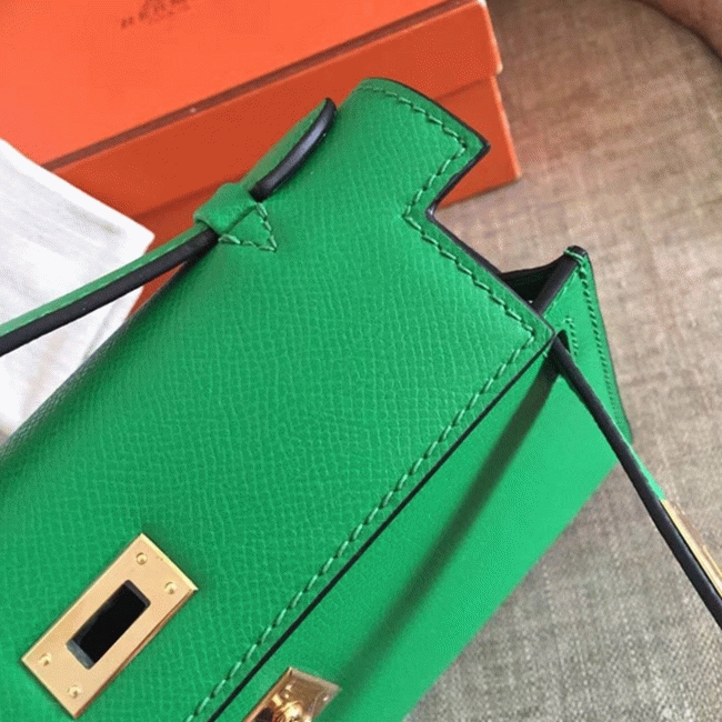 Bamboo Epsom Knockoff H**me5 Kelly Pochette Nature-Tone Bag