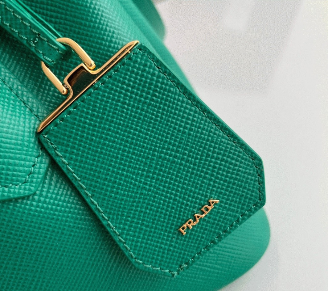 Green Pra*a Double Mini Bag Best Replica