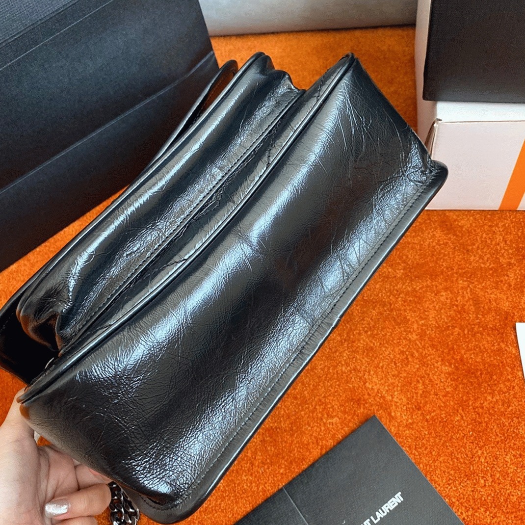 Replica Sa1nt Lau*nt Niki Medium Chain Bag Black