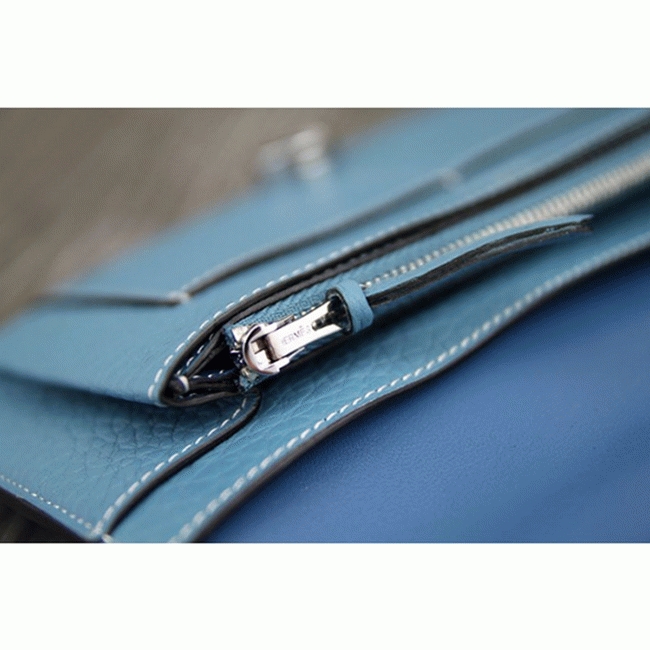 Jean blue replica H**me5 Dogon combine wallet
